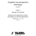 Ruhi Livre 9.2:  Acquérir une perspective historique, Passage à la maturité