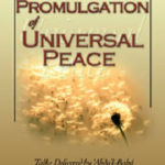 The Promulgation of Universal Peace