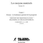 Ruhi Livre 11.1: Les moyens matériels, Donner : fondement spirituel de la prospérité